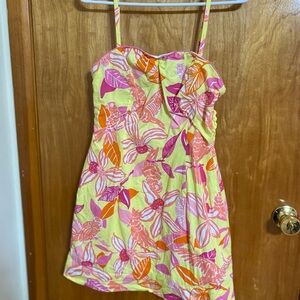 Lilly Pulitzer Yellow and Pink Dress